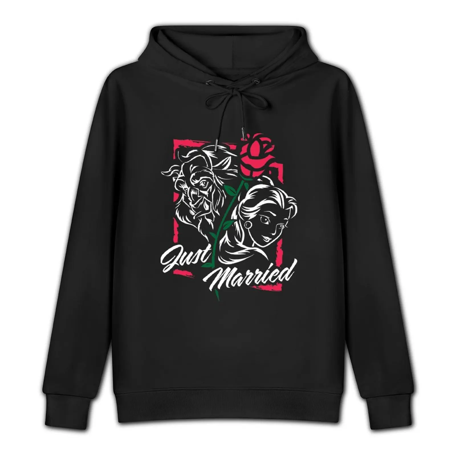 Just Married Happily Ever After Pullover Hoodie hooded shirt hoodies for men high quality