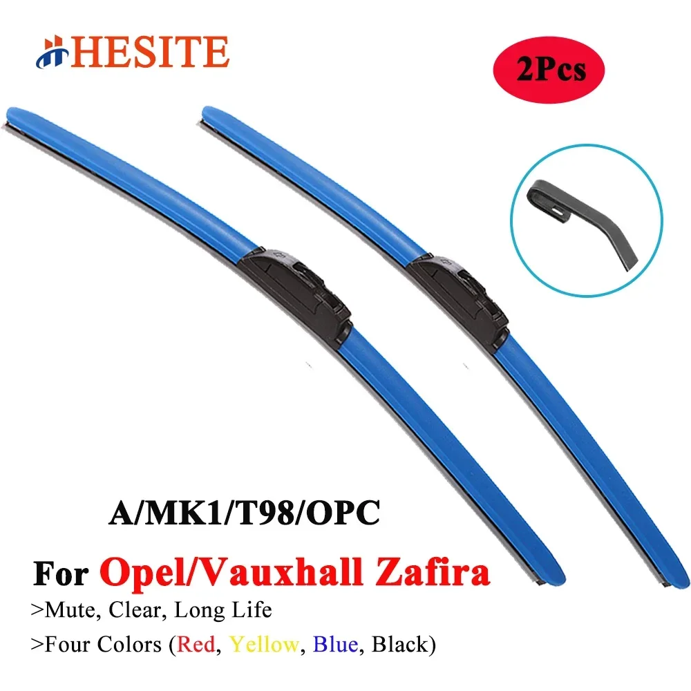 

HESITE Colorful Wiper Blades For Opel Vauxhall Zafira MK1 A T98 F75 OPC MPV 1999 2000 2001 2002 2003 2004 2005 Car Accessories