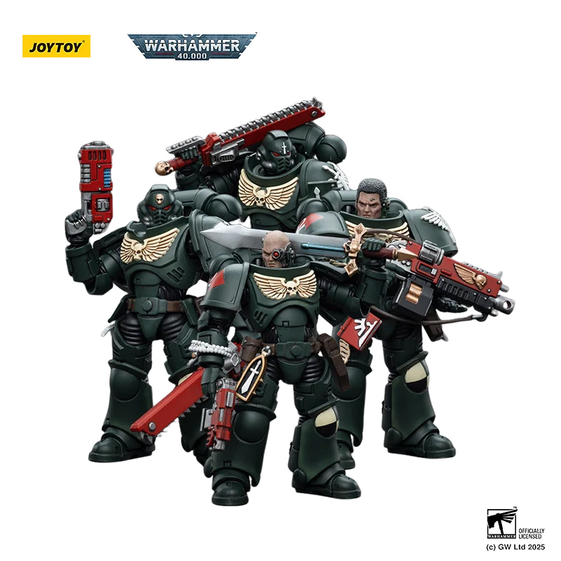 

In Stock 1/18 Scale JOYTOY Warhammer 40K Dark Angels Nadael Rakiel Asharr Caslan 4-Pack Action Figure Collectible Model Toy
