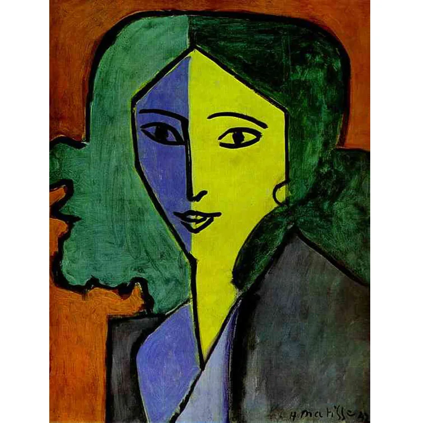 

Portrait of L.N. Delekorskaya,Henri Matisse oil painting reproduction, Fauvism style painting for home deoration Free shipping