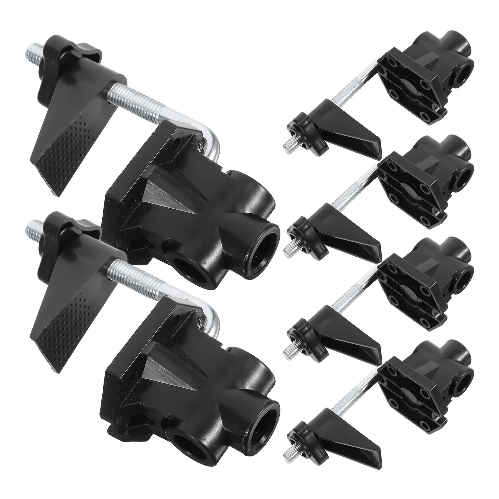 6Pcs Metal Desk Lamp Clamp Bracket Metal Construction Secure Hex Lock for Desk Table Light Holder Lamp Mount Holder Bracket