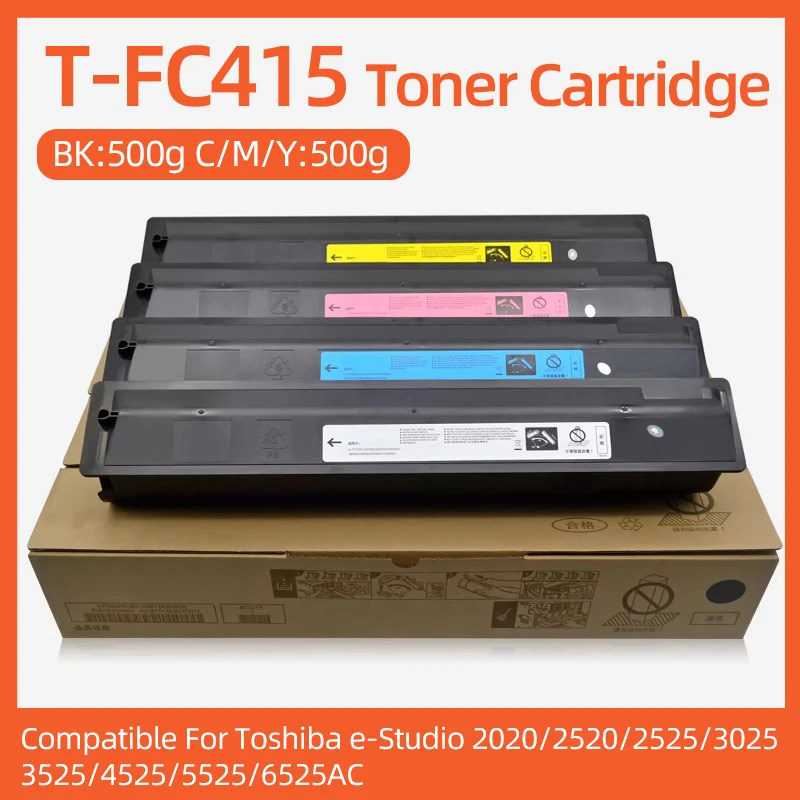 Compatible for T-FC415 FC415 toner cartridge for Toshiba E-Studio 2010 2110 2510 2515 3015 3515 4515 5015 AC Toner Powder 4Color