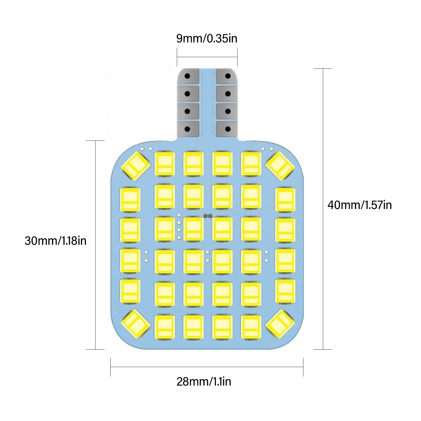 20pcs T10 921 912 194 RV Interior LED Bulbs 36 LEDs SMD2835 Super Bright Reading Dome Panel Signal Lamp for RV Camper Motorhome