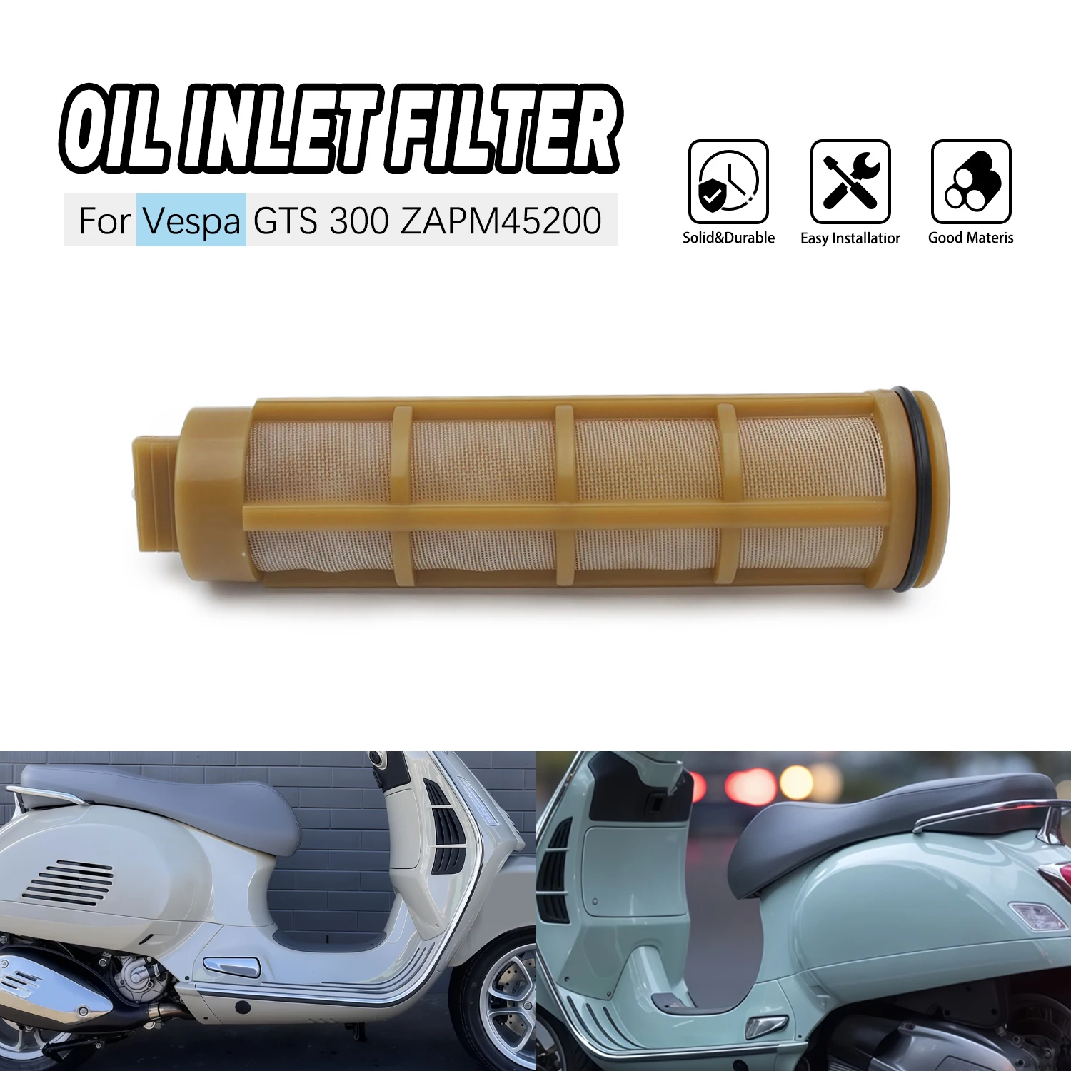 

Motorcycle Parts Oil Filter Element Engine Oil Strainer For X7 X8 X9 X10 GTV GTS MP3 250 300 4T CARNABY BEVERLY 843568