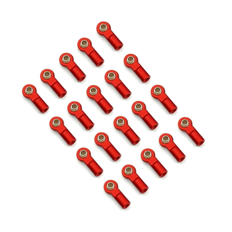 20Pcs Metal M3 Tie Rod End Ball Joint Link Ball Head For 1/10 RC Car Crawler AXIAL SCX10 Traxxas Trx4 D90 Tamiya CC01