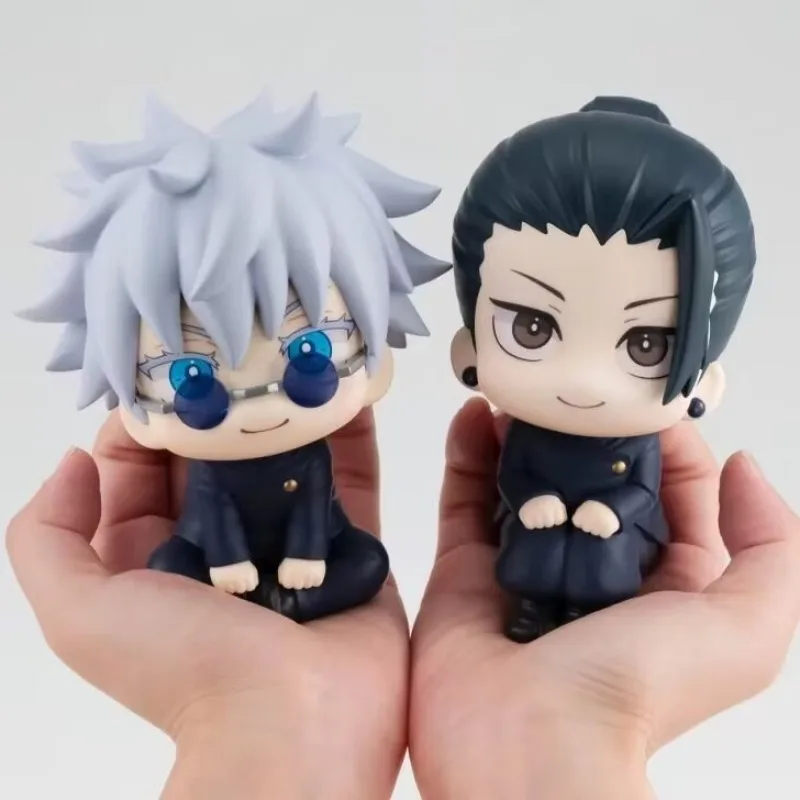 10cm Jujutsu Kaisen Mini Figuren Satoru Gojo Figur Action Geto Suguru Figur Q Version Anime Modell PVC Sammlung Spielzeug Statue