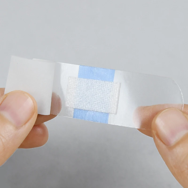 Bandes médicales adhésives transparentes en PU, crêpe imperméable pour les plaies, le sport, le bain, 120 pièces