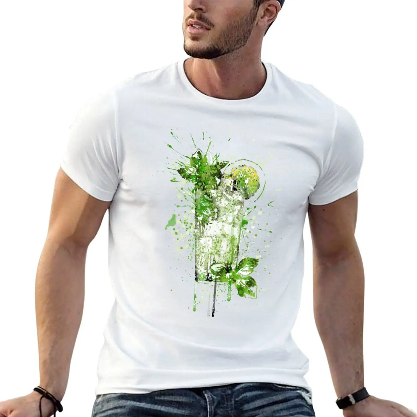 

Glass of Mojito T-Shirt t shirts designer funny t shirts man funny t shirts cotton T-shirt