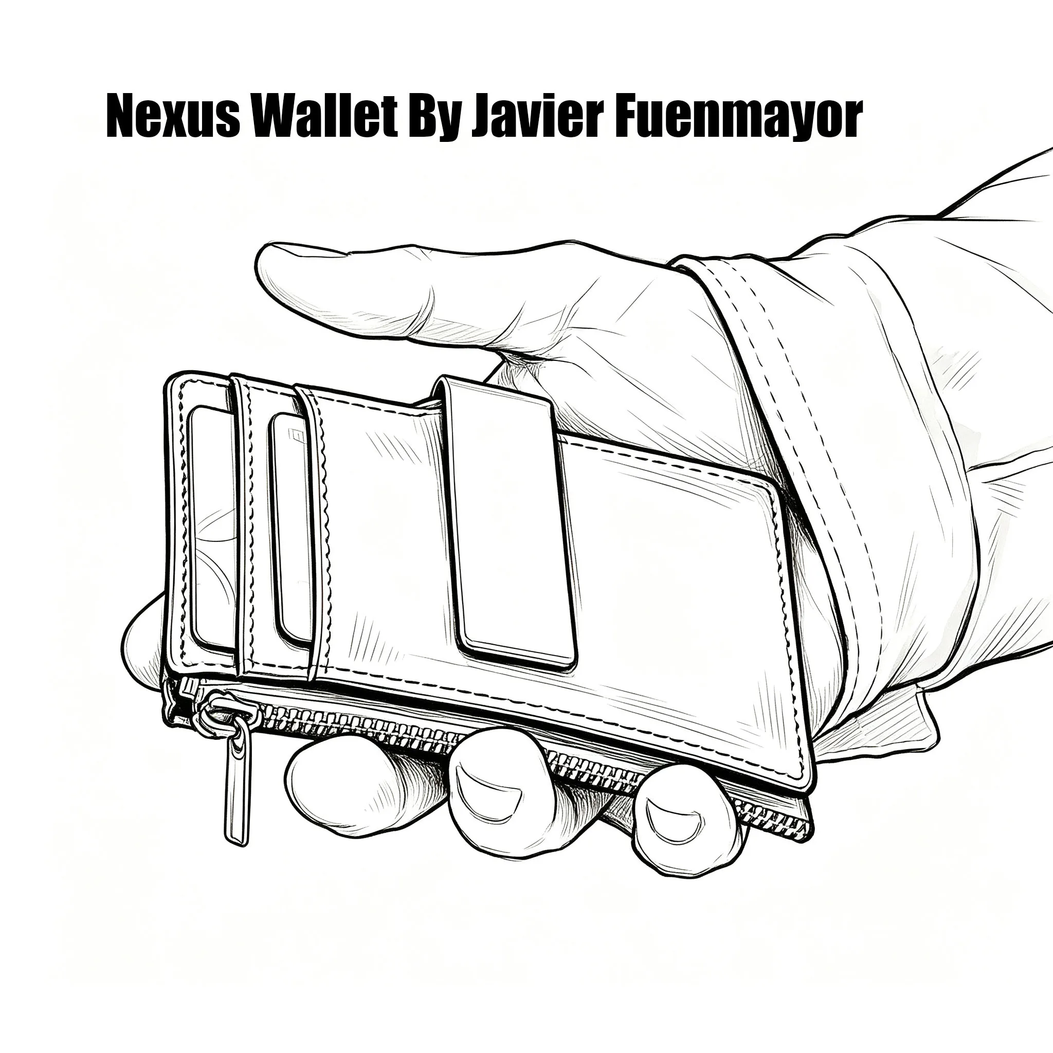 nexus-wallet-by-javier-fuenmayor-マジックトリック-クローズアップ-メンタリズム-マジシャン-スリーク-スリムライン-エブリデイ-キャリー-ウォレット-マジック-プロップス