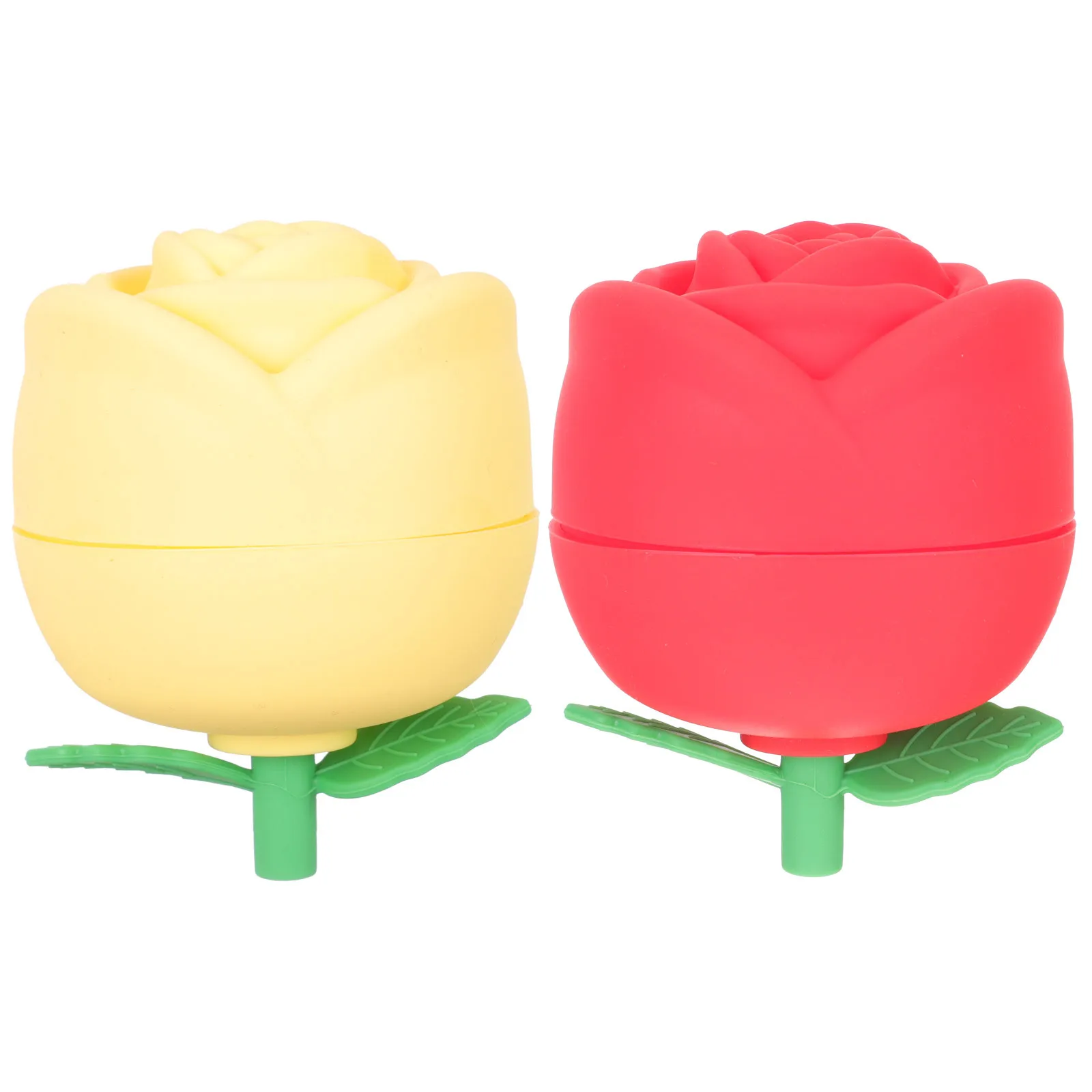 

2Pcs Silicone Ice Cube Mold Rose Shape Decorative Leak-Proof Flower Ice Balls for Whiskey Cocktail Cocktail Luge