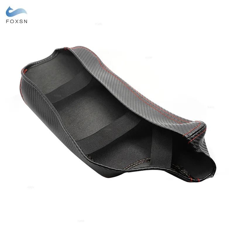 Carbon Fiber Texture For BMW 3 Series E90 2005-2012 Car Center Armrest Box Leather Cover Bandage Style Protection Accessories
