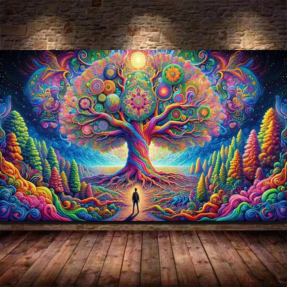 

Наборы для алмазной вышивки «Древо жизни» для взрослых, новинка 2026 года — круглые 5D-картины из страз, большой размер, набор для рукоделия, декор для стен дома