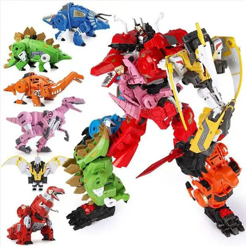 BMB 5 en 1 Transformación G1 Dinobot Dinosaurio Grimlock Slag Sludge Snarl Swoop Slash Figuras de Acción Juguetes