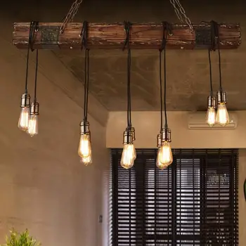 北歐復古工業風LED吊燈,現代家居裝飾,適用於臥室、餐廳、酒吧等場所,可作為天花板吊燈。 10 best sales 工業光澤 - №7