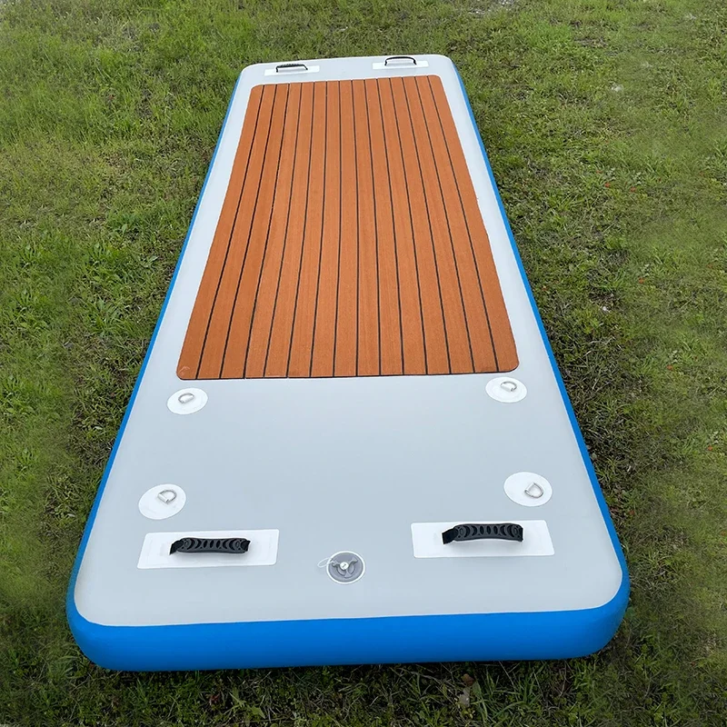 Esteiras de yoga infláveis esteira de ginástica em gota de água ponto tecido fitness flutuante aqua esporte dwf pista de ar para piscina