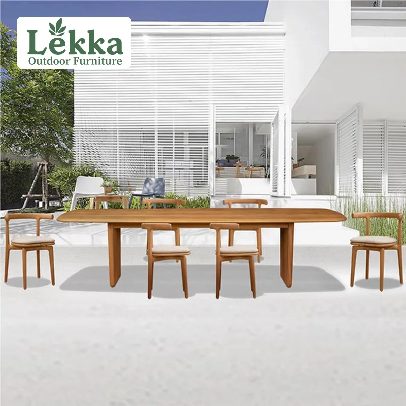 

Customization, Outdoor Solid Wood Tables And Chairs Villa Garden Teak Dining Table And Chairs Outdoor Terrace Combination