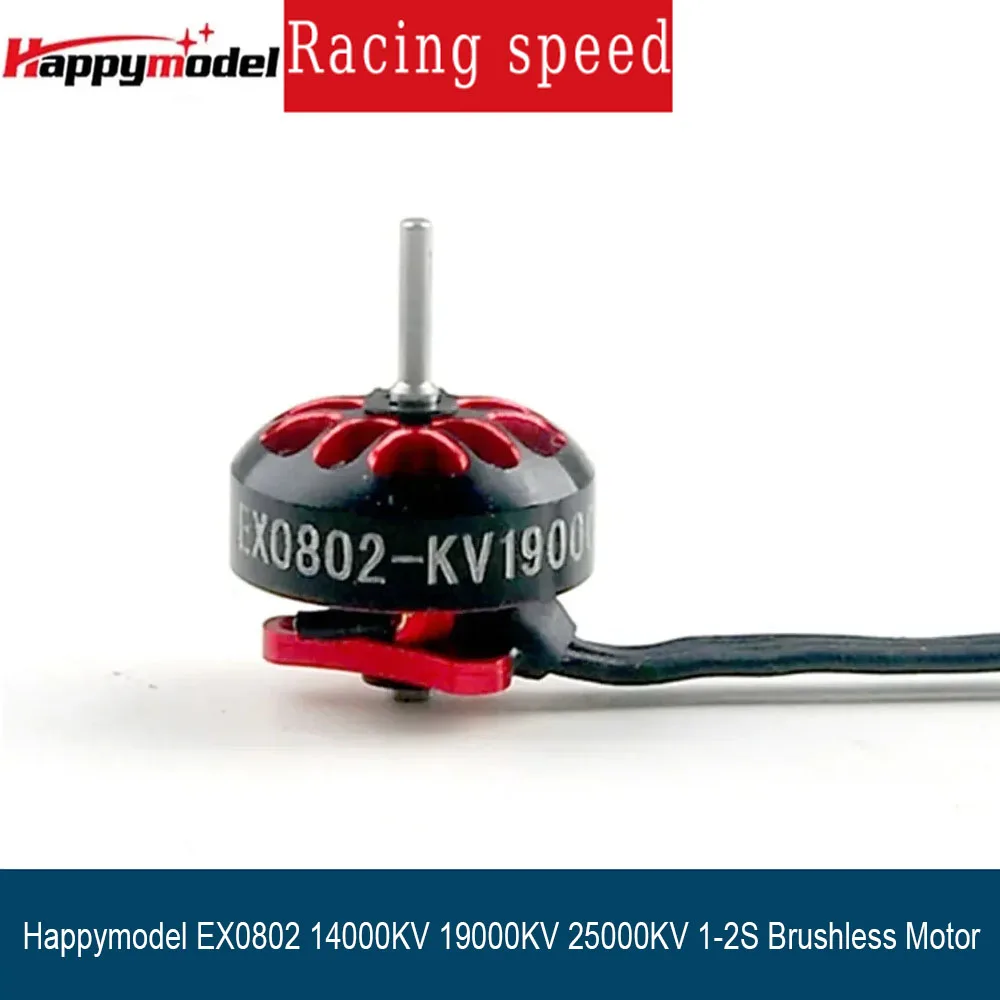 

Happymodel New EX0802 14000KV/19000KV/25000KV 1-2S Mini Brushless Motor for RC FPV Racing, Freestyle, Mobula6 HD, Tinywhoop
