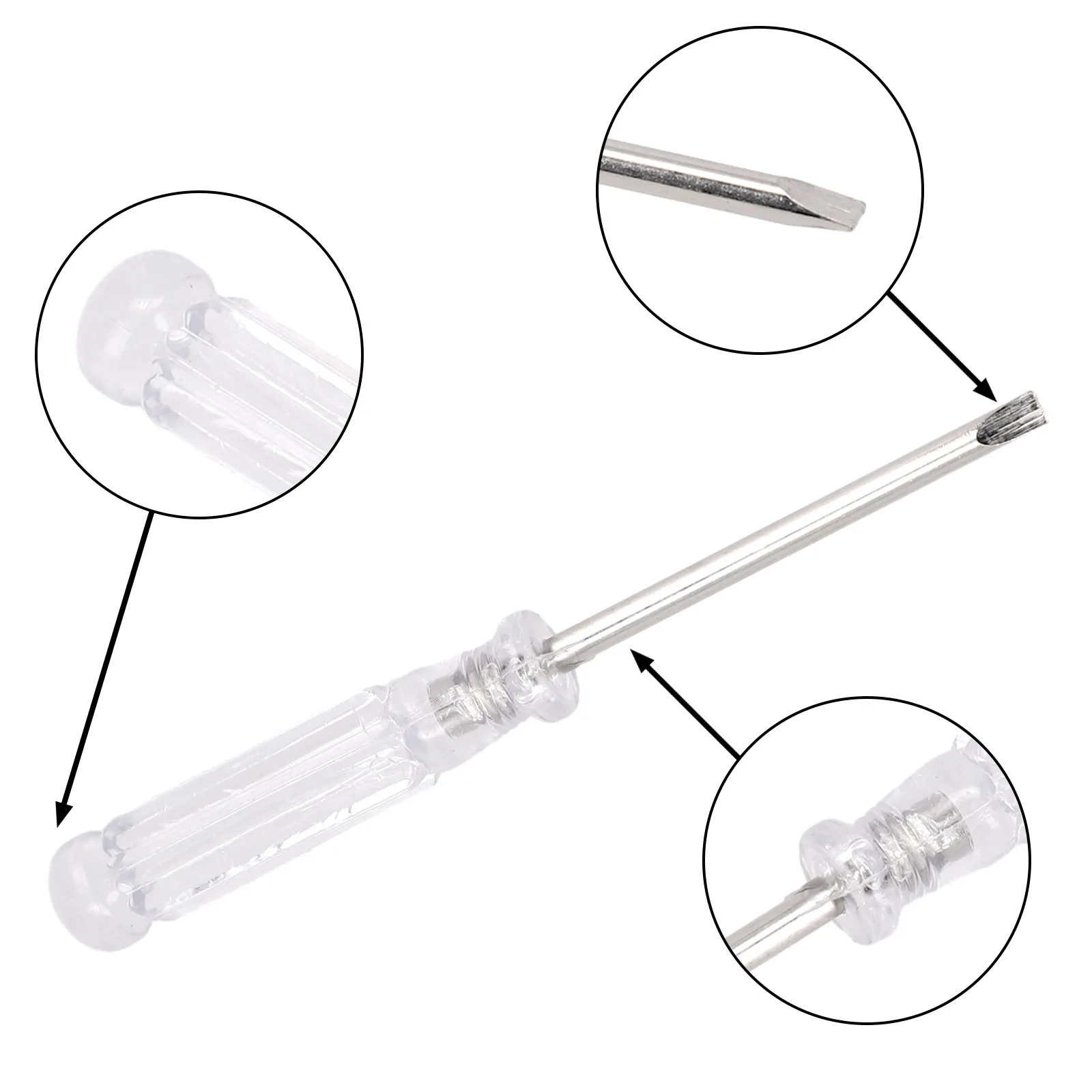 1PCS 3.74Inch Mini Cross And Slotted Screwdriver 3mm Cutter Head Screw Driver For Disassemble Toys And Small Items 45#steel