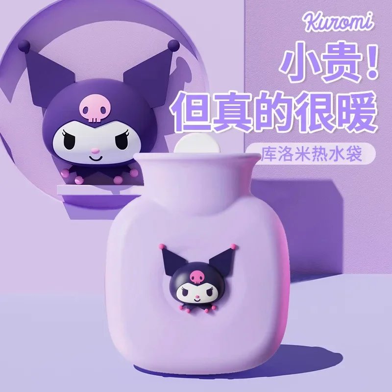 

Sanrio Hello Kitty Cinnamoroll Anime Kawaii Ins Water Hot Bag Cute Kuromi Thick Silicone Water Storage Bag Gifts for Kids