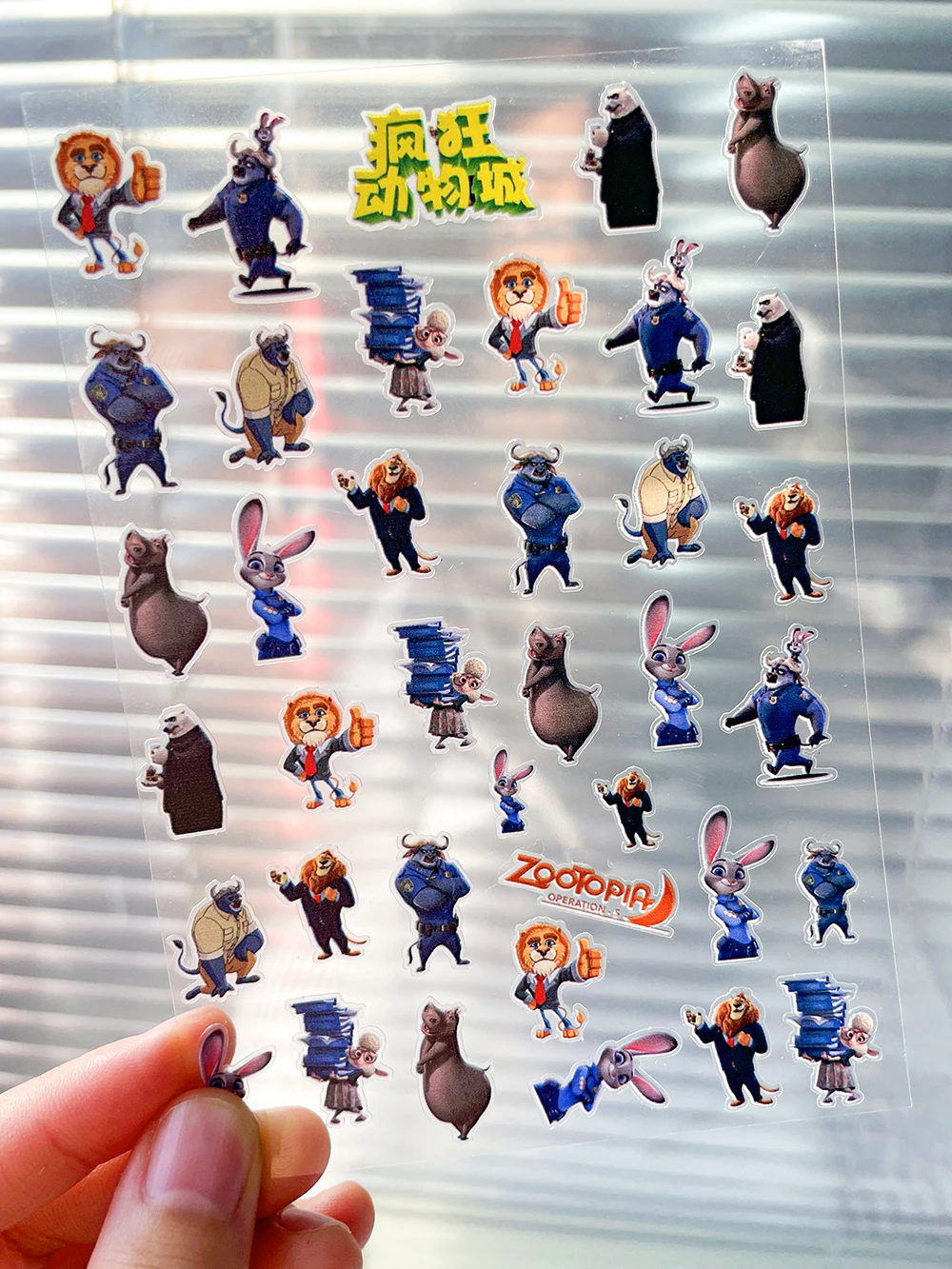 สติกเกอร์ตกแต่งทำมือจาก PVC ลายการ์ตูนซูโทเปีย 2 ปี 2025 จูดี้ ฮอปส์ นิค ไวลด์ กันน้ำ สำหรับตกแต่งเล็บ