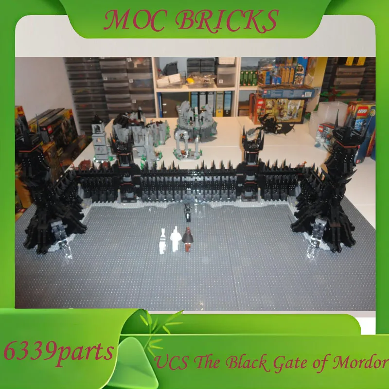 MOC Creative UCS البوابة السوداء من موردور نموذج اللبنات العمارة التعليم التجمع نموذج لعب الاطفال هدايا عيد الميلاد