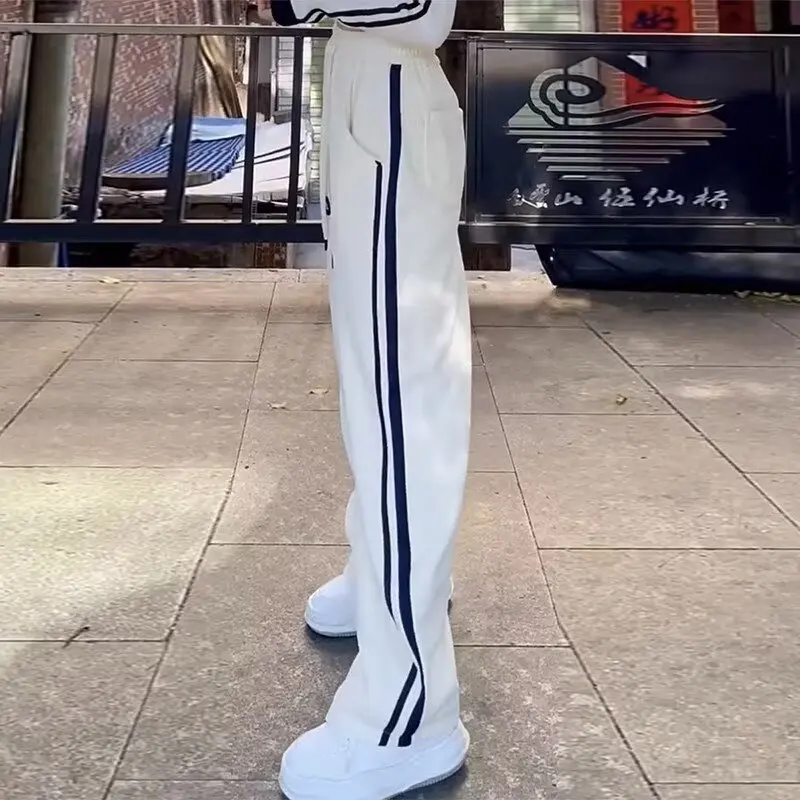 Spring Tall Extended Pants for Boys, Trendy Casual Straight Leg Sports Pants for Teenagers