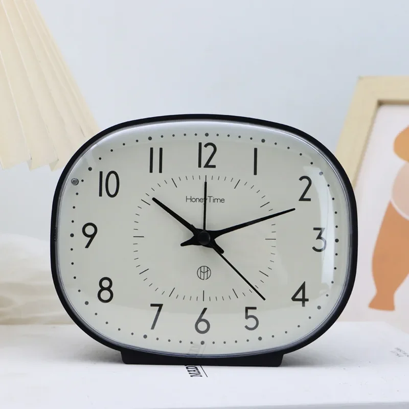 Small Alarm Clock Cartoon for Children, Boys and Girls, Student Use Silent Bedside Clock, Bedroom Oversized Alarm Clock