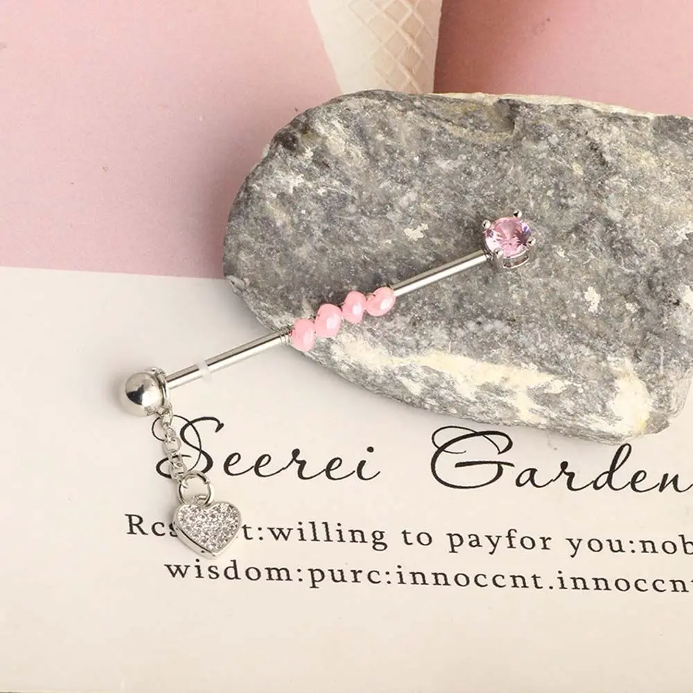 الفتيات هدية الشرير نمط كريستال الحديد أقراط الأذن العظام مربط الغضروف وأقراط طويلة الأذن مربط الصناعية الحديد القرط