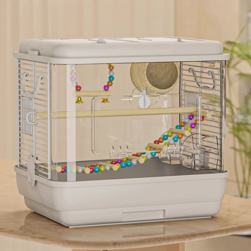 

Luxury Flight Bird Cages Metal Wooden Iron Acrylic Bird Cages Plastic Pedestal Parrot Birds Jaula Para Canarios Bird Supplies