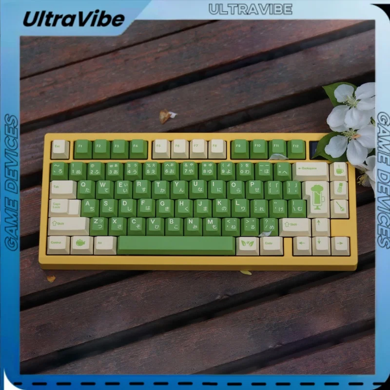 

Толстые молочные колпачки для клавиш матча с японским корнем, утолщенные 1,7 мм Pbt, оригинальный набор термосублимационных коробок, механические колпачки для клавиатуры