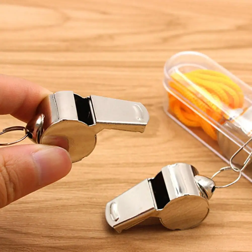 Metal Whistle Referee Sport Rugby Stainless Steel Whistles Soccer Football Basketball Party Training School Cheerleading Tools