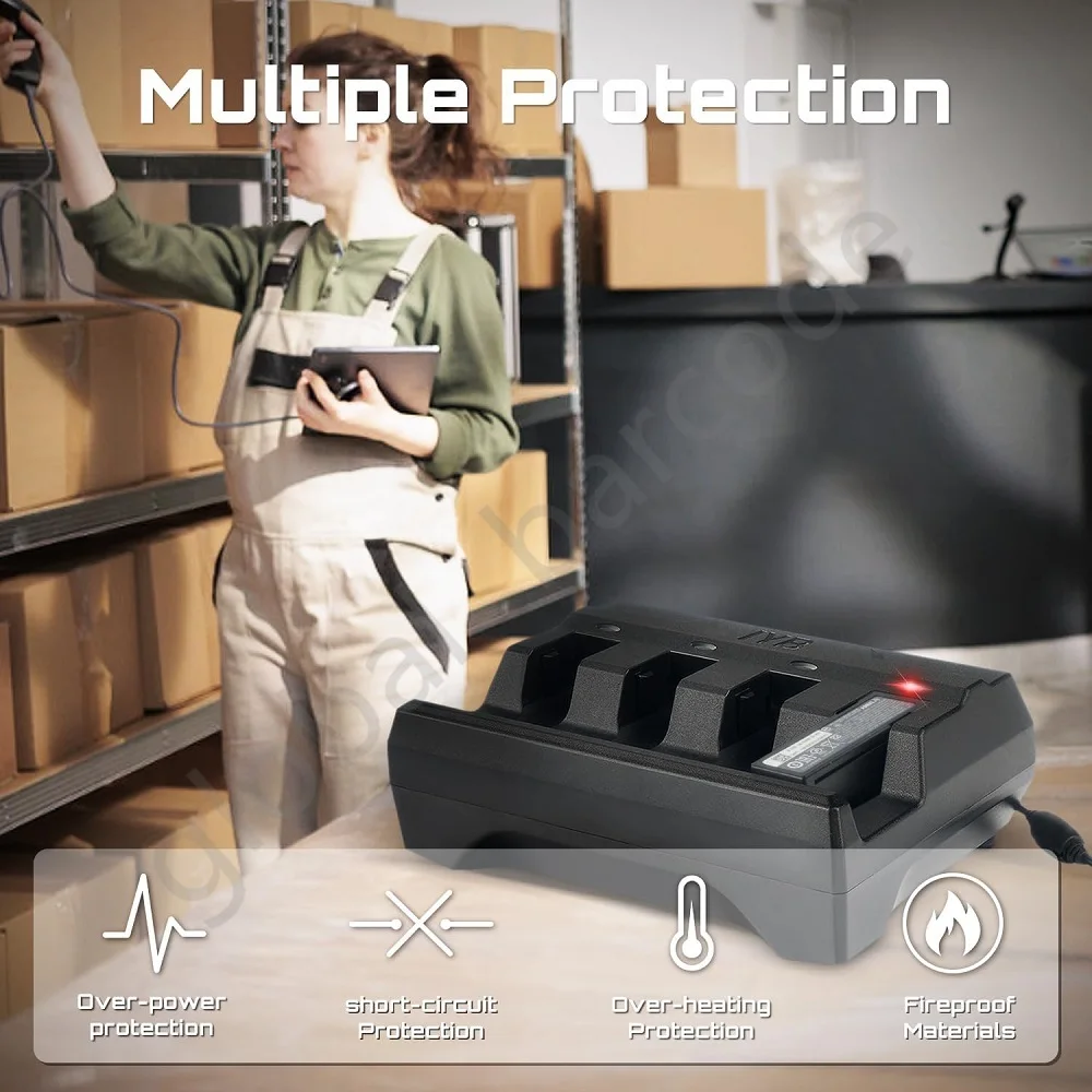 4-Slot-Akkuladegerät für Zebra-Barcode-Scanner DS3678 DS3600 LI3678 LI3600 LS3678 LS3600 SAC3600-4001CR