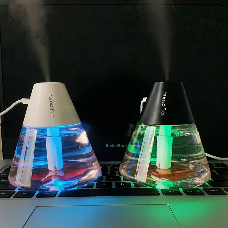 Umidificador de ar vulcão USB 260ml para mini purificador de ar de mesa doméstico