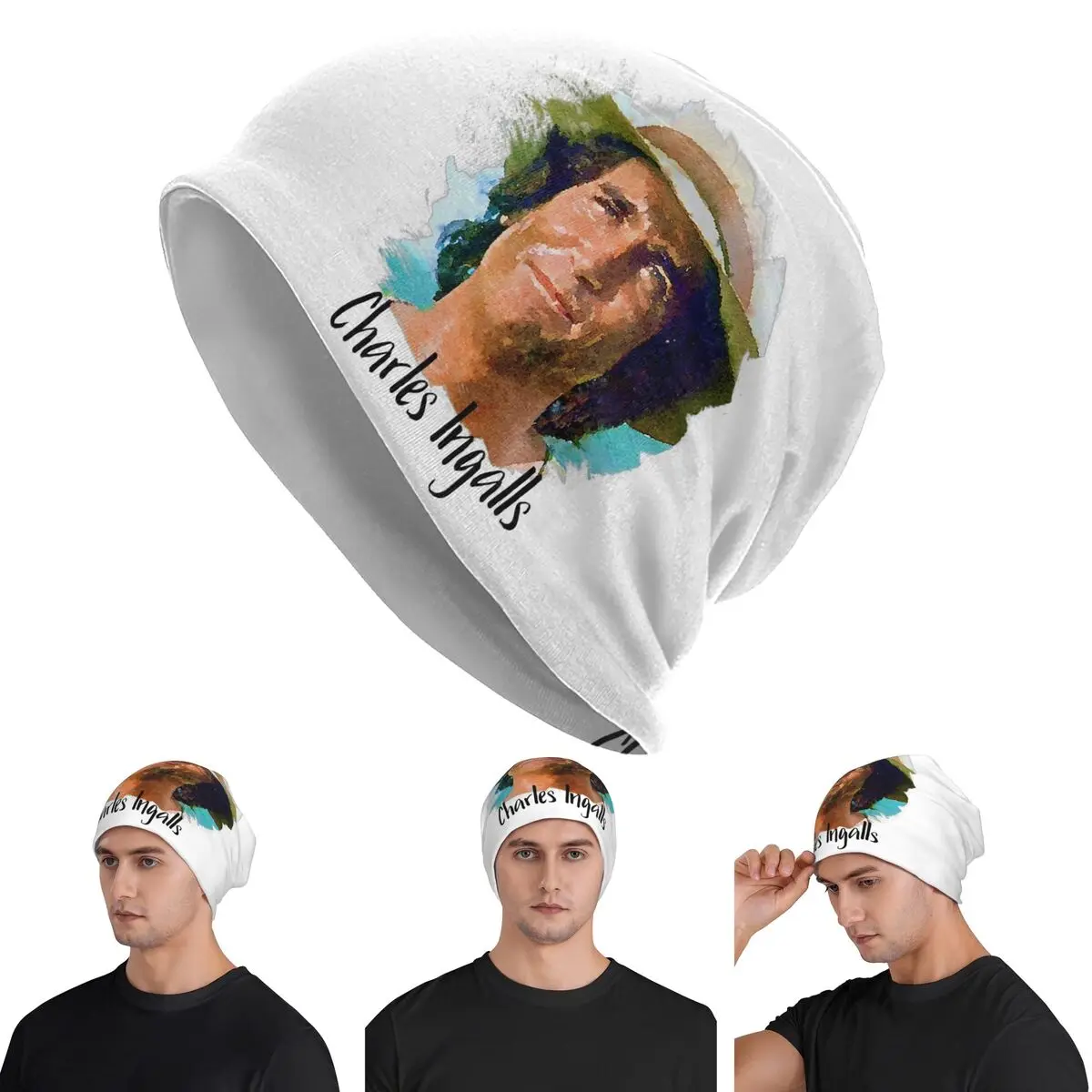 

Charles Ingalls Little House On The Prairie Skullies шапки шапки теплая осенне-зимняя уличная шапка вязаная шапка для взрослых