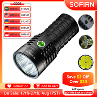 Sofirn Super Powerful Q8 Plus  LED Flashlight 16000lm USB C 21700 Rechargeable Anduril 2.0 Torch  XHP50B Reverse Charging