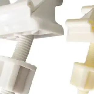 

1 Pair Toilet Seat Hinge Bolts Screw Fixing Fitting Kit White Plastic Toilet Lid Hinge Replacement Parts Bathroom Accessories