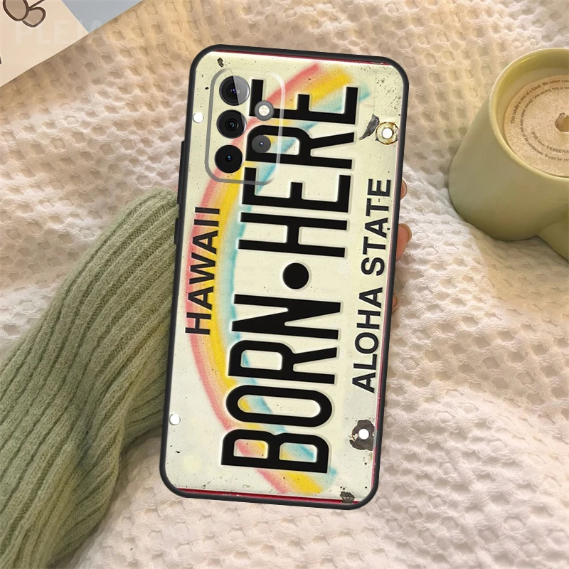 خمر هاواي لوحة ترخيص ألوها الحال بالنسبة لسامسونج غالاكسي A16 A33 A36 A56 A26 A15 A55 A53 A35 A22 A32 A52 A54 A34 A14 A05 A06