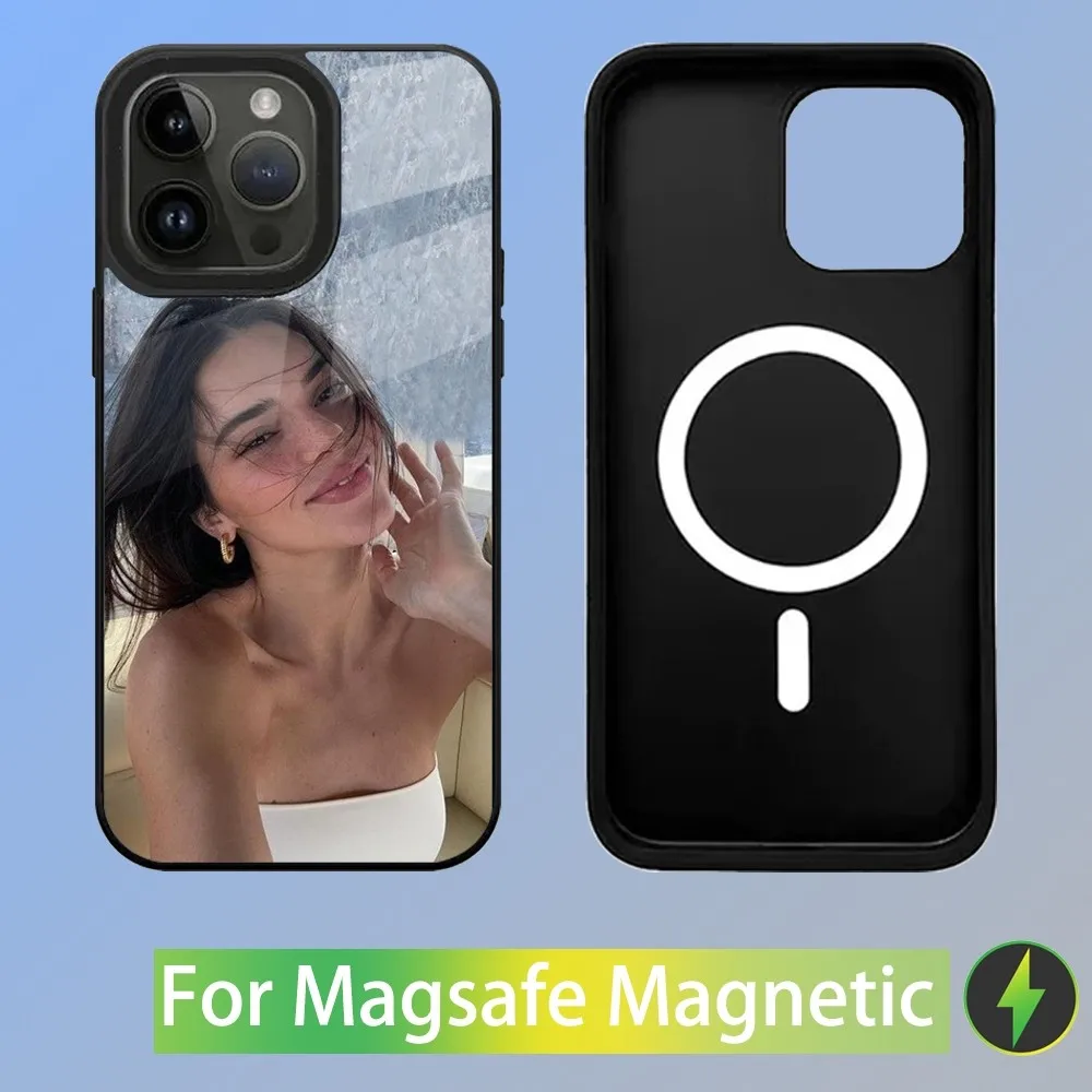 Model K-Kendall J-Jenner Phone Case For iPhone 16,15,14,13,12,11,Plus,Pro,Max Mini Magsafe Magnetic Wireless Charging