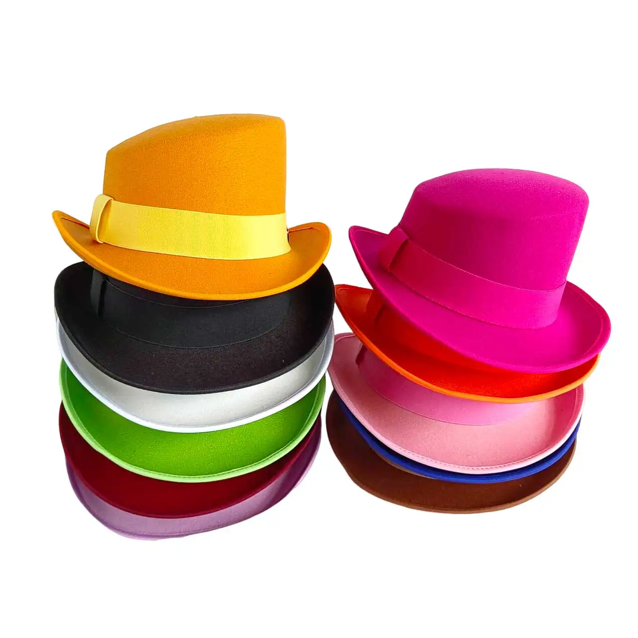 Large high-top fedora hat gentleman's bowler hat British style hat autumn and winter magic hat casquettes hommes
