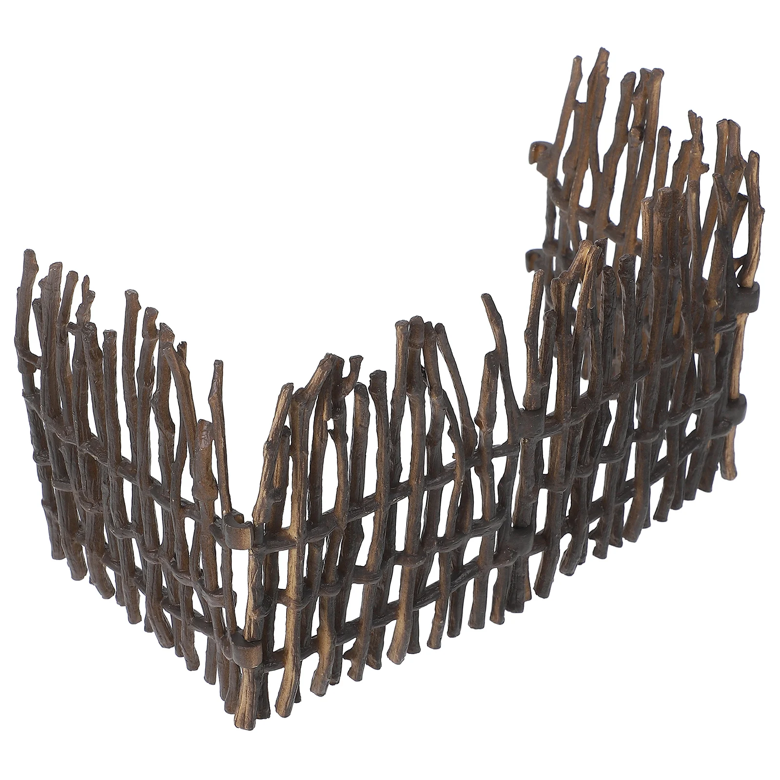 

4pcs Miniature For Fairy Garden Border Micro Landscape Ornament Dollhouse Diy Decor Mini Garden Accessories Kit Simulation Wood