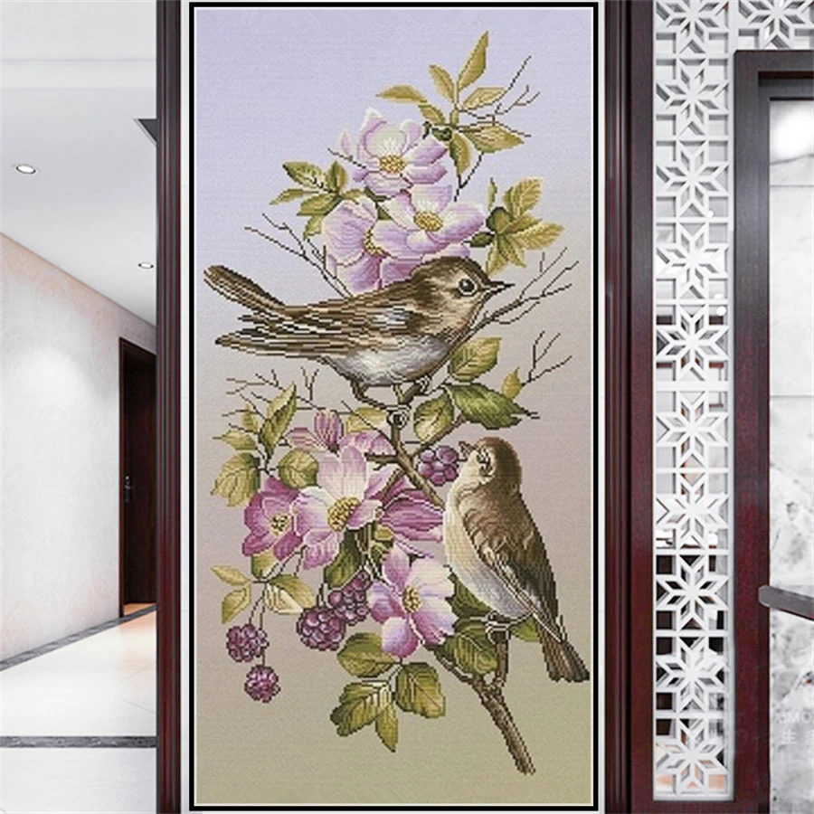 

Big Size Landscape Birds DIY 5D Diamond Painting Full Drill Square Embroidery Mosaic Art Picture Of Rhinestones Home Decor Gifts