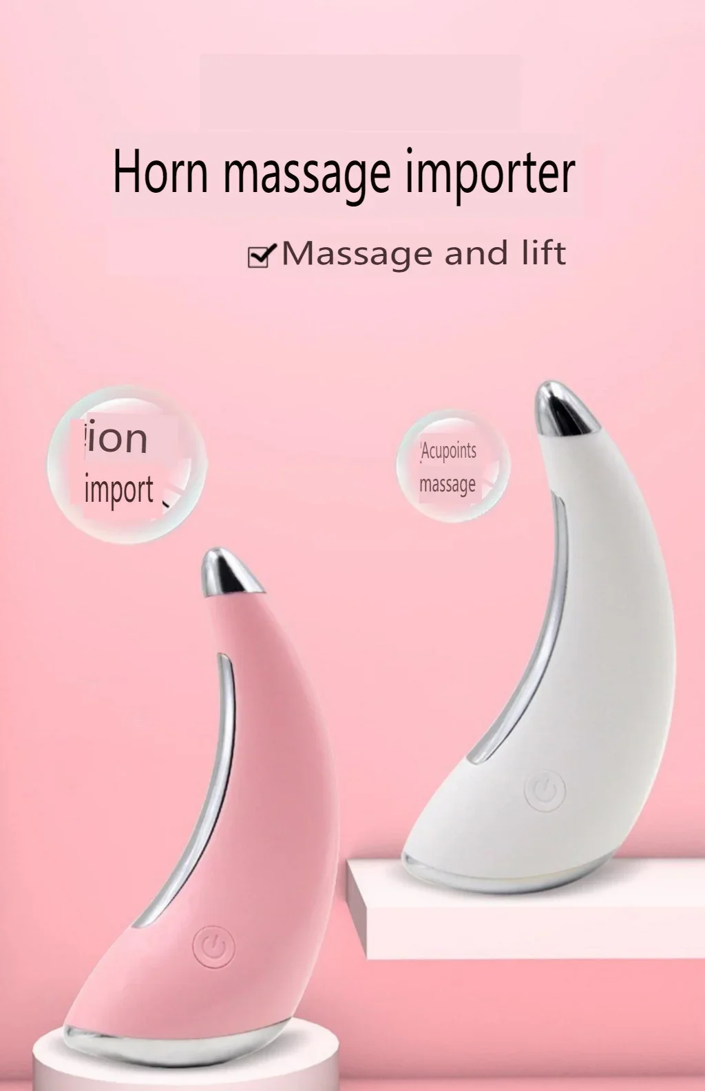 Dispositivo elettrico per la bellezza del viso, massaggio oculare, Gua Sha viso, Crea V-face, Lift, Migliora una varietà di problemi cutanei USB ML-059