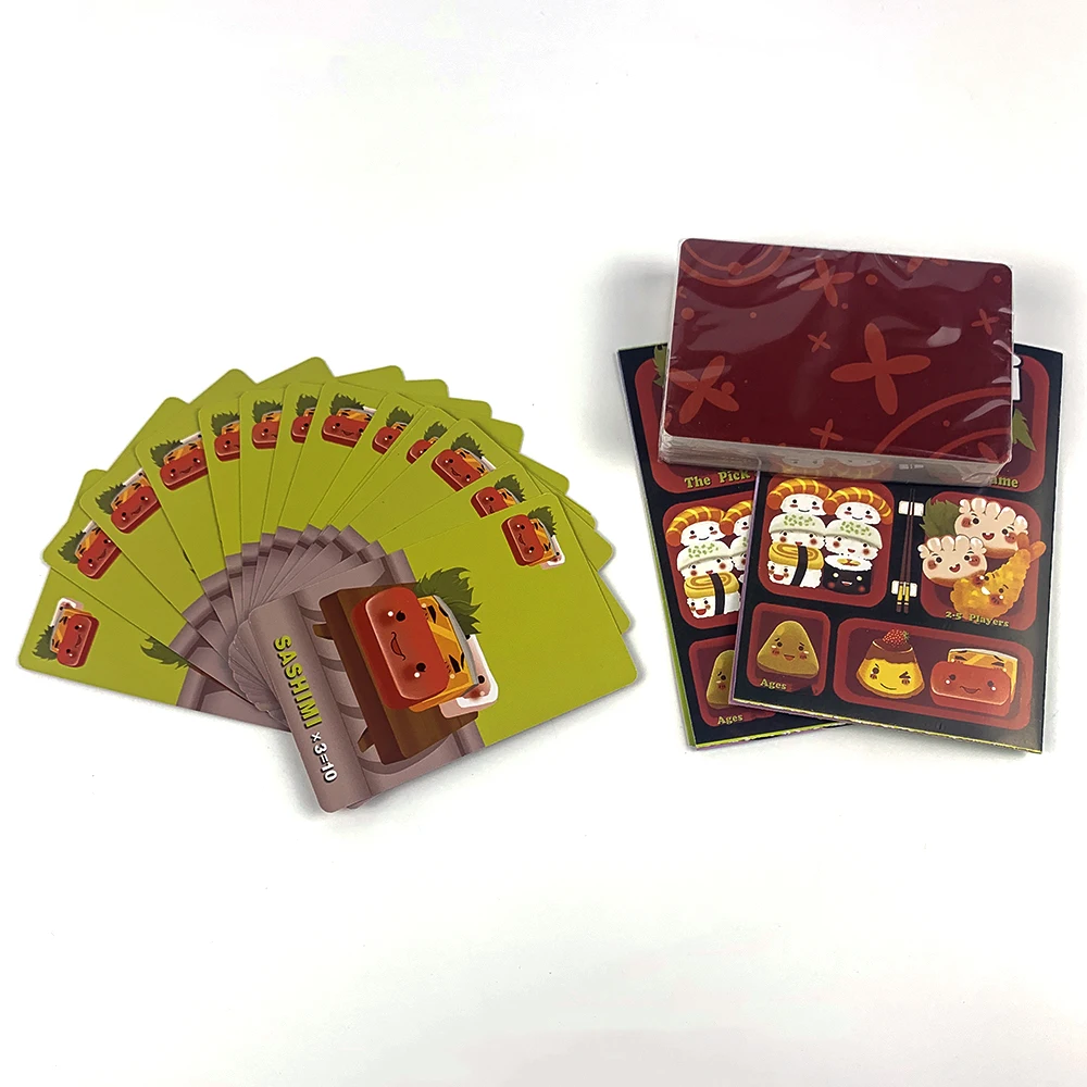 1pc "Sushi Go" Family Gathering Game Card,An Interesting Sushi Party English Version Card Game, Food-themed Game image 3
