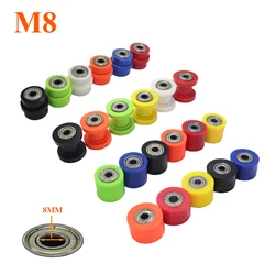 M8 Drive Chain Roller Pulley Wheel Slider Tensioner Wheel Guide For Street Pit Pro Dirt Bike Enduro Motorcycle Motocross CRF 8mm