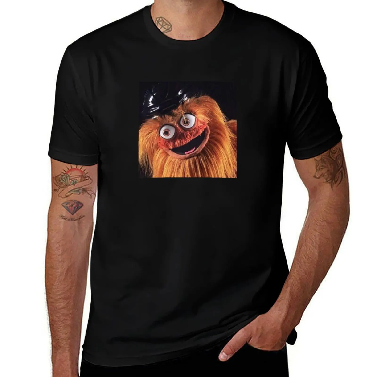 

Flyers New Mascot "Gritty" T-Shirt Non-Shrink Basic Cotton T-Shirt