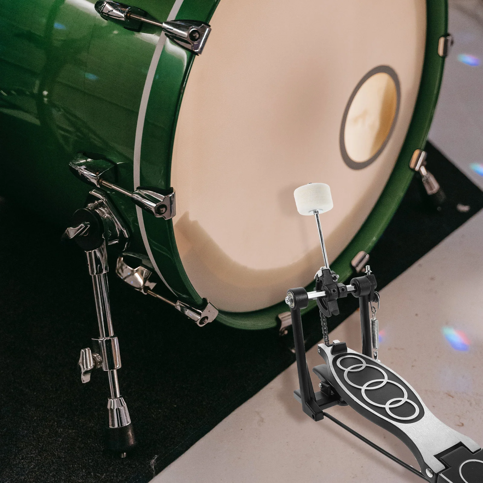 1 قطعة دواسة باس واحدة سبائك الألومنيوم مجموعة طبلة ممارسة الأداء استبدال أجزاء ملحق قرع أداة مجموعة طبلة #2