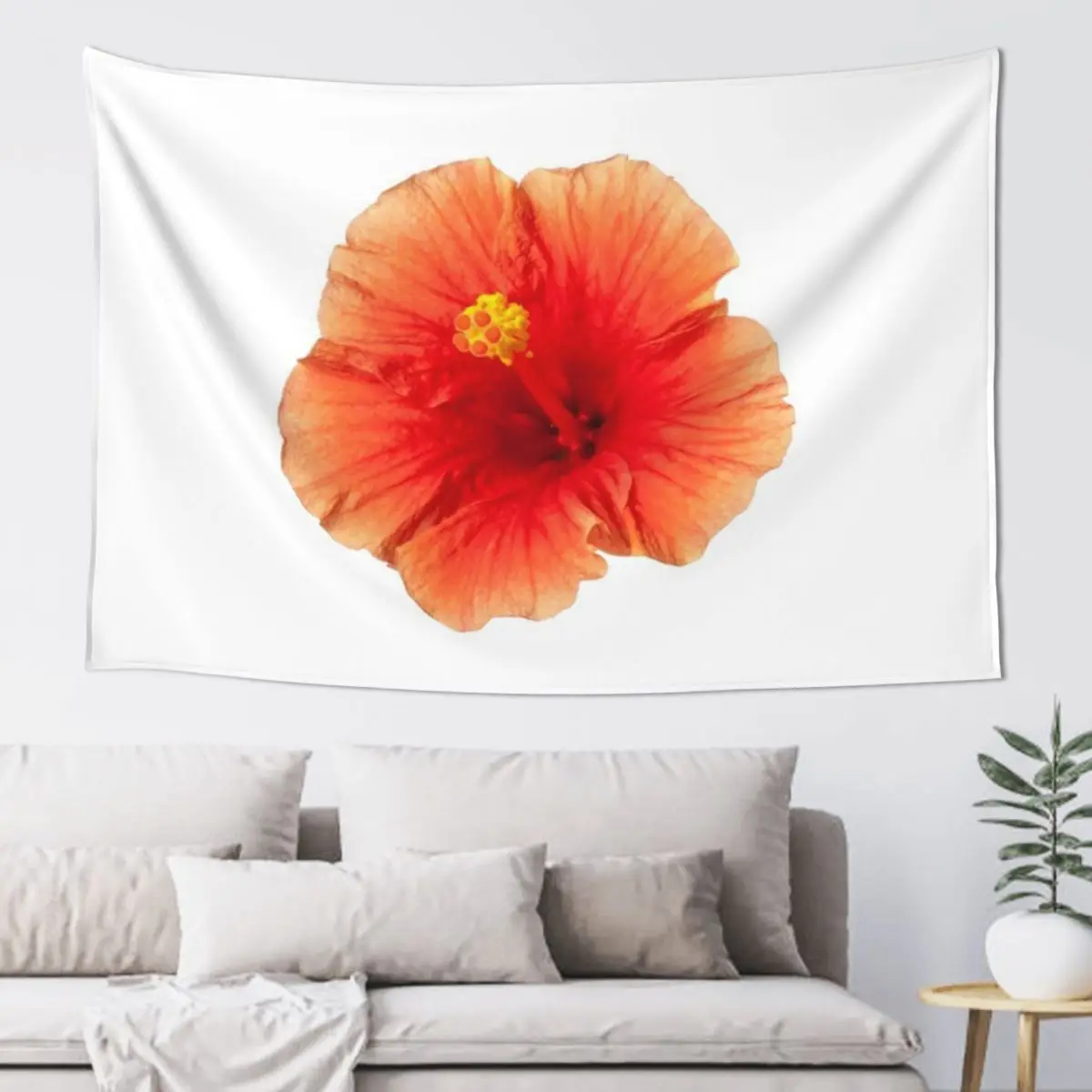

Orange Hibiscus Tropical Flower Tapestry Home Decoration Accessories Bedrooms Decorations Decor For Bedroom Tapestry