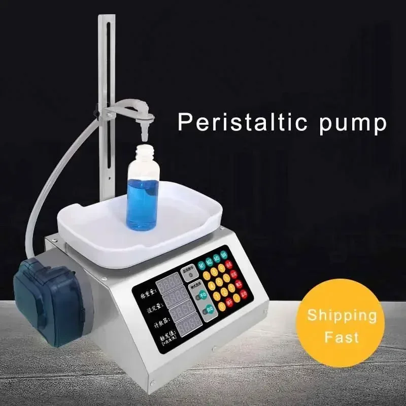 

Peristaltic Pump Weighing Quantitative Liquid Sauce Automatic Digital Control Oil Beverage Filling Machine Hot sales