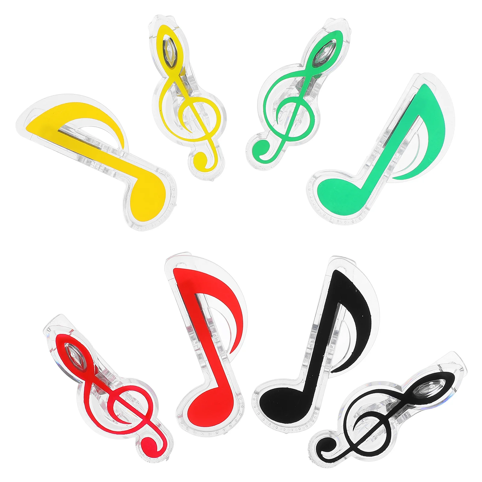 16 قطعة من مشابك الموسيقى الورقية المتينة، حامل صفحات الكتاب البلاستيكي القابل لإعادة الاستخدام، حامل موسيقى البيانو، ملحقات مقاطع صفحة الكتاب