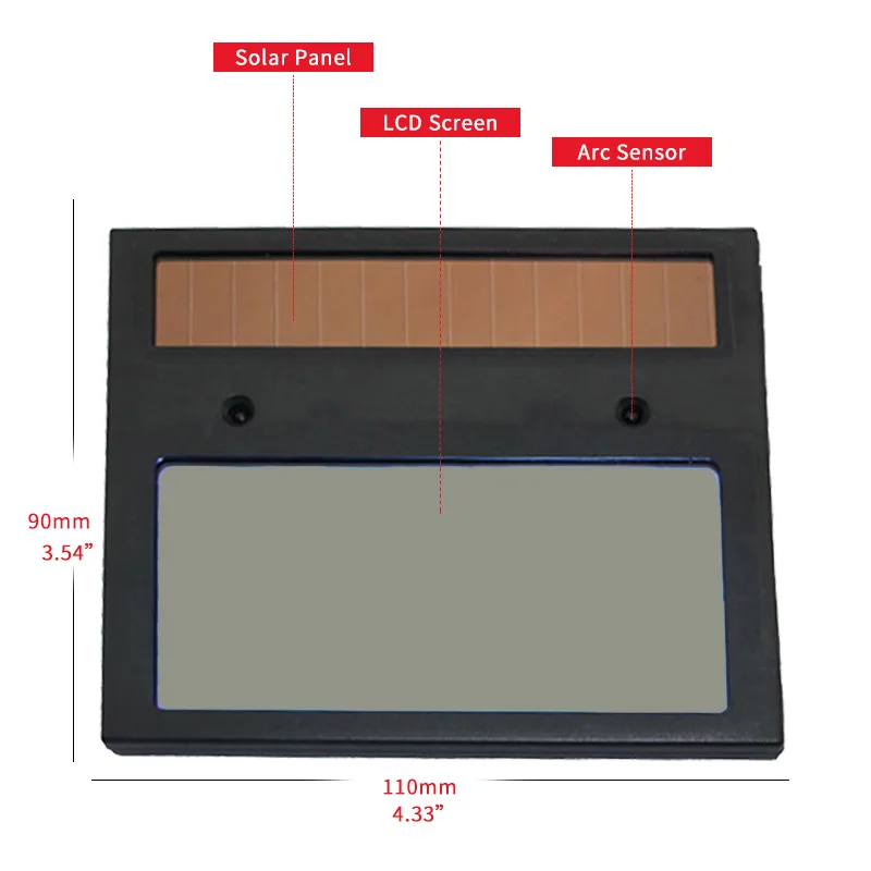 Solar Auto Darkening Filter True color Welding/Polish Mask/Helmet/Welder Cap/Welding Lens/Eyes Mask for Welding Machine